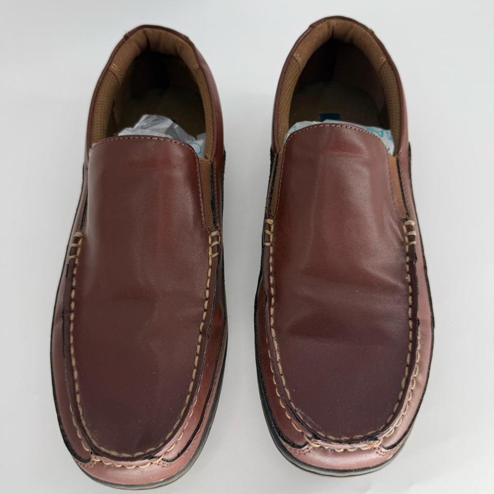 Tommy Hilfiger Mens TMKERRY Brown Moc Toe Slip On Loafers Shoes 9.5